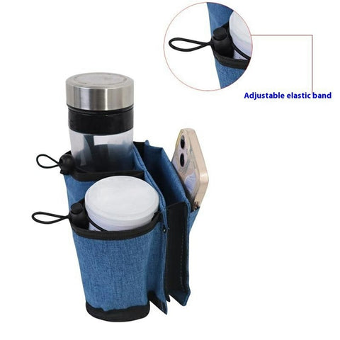 Travel Suitcase Cup Holder Hanging Bag Free Hands Oxford Cloth Luggage Bottle Pocket