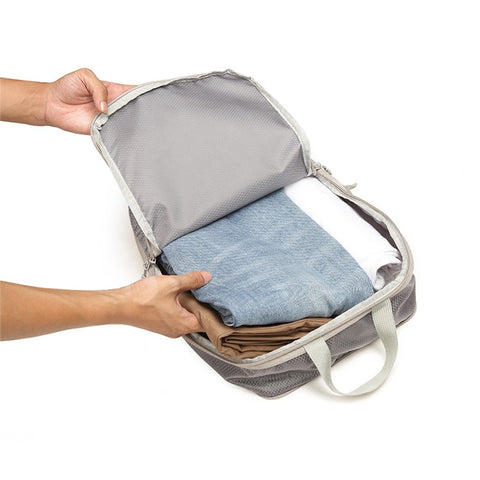 4Pcs / Set Luggage Organizer Bags Oxford Cloth Travel Packing Expandable Clothes Storage Bags