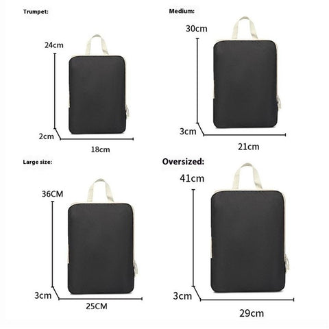 4Pcs / Set Luggage Organizer Bags Oxford Cloth Travel Packing Expandable Clothes Storage Bags