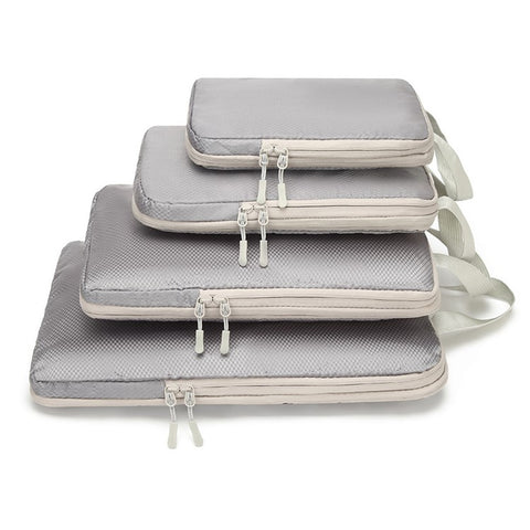 4Pcs / Set Luggage Organizer Bags Oxford Cloth Travel Packing Expandable Clothes Storage Bags