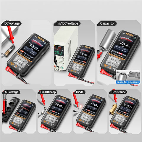 ANENG AOS12 2 In 1 Smart Color Screen Digital Oscilloscope Portable Handheld Multimeter