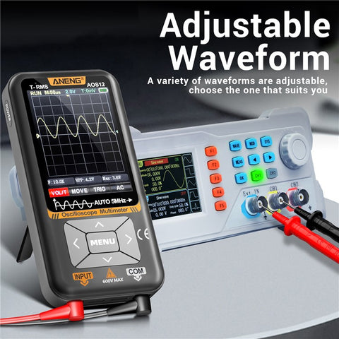 ANENG AOS12 2 In 1 Smart Color Screen Digital Oscilloscope Portable Handheld Multimeter