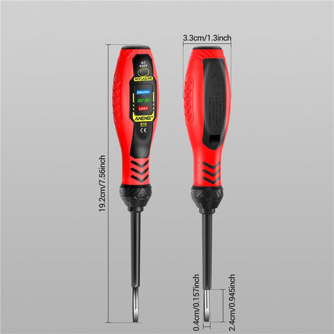 ANENG B18 High Torque Voltage Tester Pen Live / Neutral Wire Detection Continuity Test NCV Light Indication