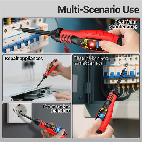 ANENG B18 High Torque Voltage Tester Pen Live / Neutral Wire Detection Continuity Test NCV Light Indication