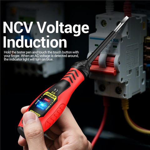 ANENG B18 High Torque Voltage Tester Pen Live / Neutral Wire Detection Continuity Test NCV Light Indication