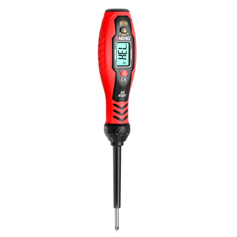 ANENG B19 Digital NCV Voltage Tester Auto Power Off High Torque Non-Contact  /  Contact AC Detector