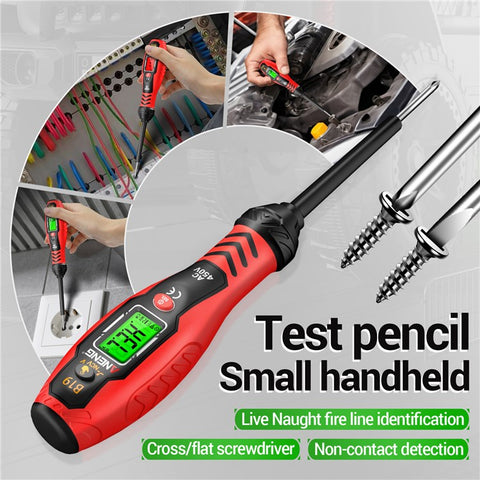 ANENG B19 Digital NCV Voltage Tester Auto Power Off High Torque Non-Contact  /  Contact AC Detector