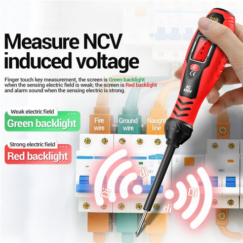 ANENG B19 Digital NCV Voltage Tester Auto Power Off High Torque Non-Contact  /  Contact AC Detector