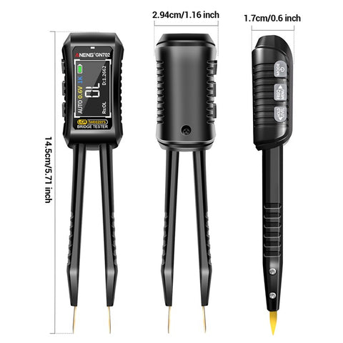 ANENG GN702 Digital Tweezers Bridge Multimeter LCR Clamp Meter Bridge Tester Inductance Measuring Tool