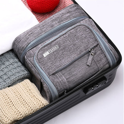 Hanging Toiletry Bag Large Capacity Oxford Cloth Travel Cosmetic Organizer Shower Bathroom Bag