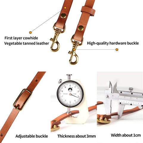 3009 Genuine Cowhide Leather Adjustable Replacement Strap for Crossbody Bag Purse Shoulder Bag