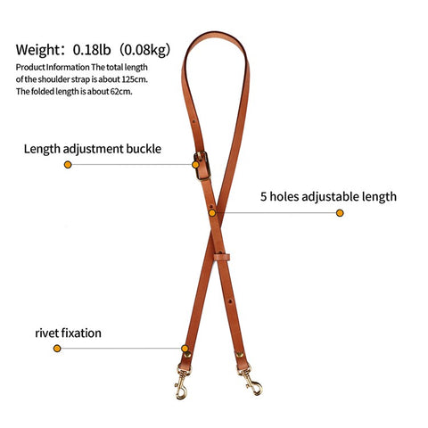 3009 Genuine Cowhide Leather Adjustable Replacement Strap for Crossbody Bag Purse Shoulder Bag