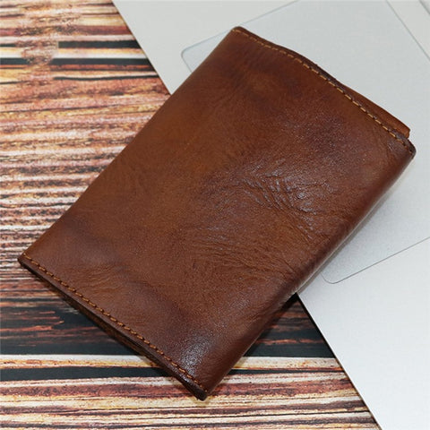 SG133 Genuine Leather Card Holder Pouch Compact Coin Storage Bag Wallet Cash Carrying Bag
