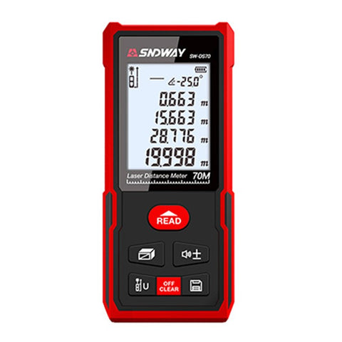 SNDWAY SW-DS70 70M Laser Rangefinder Measuring Tool Distance Meter Digital Ruler Laser Tape (No Battery)