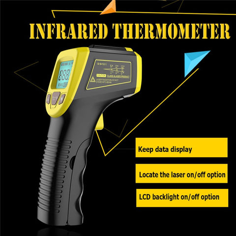 GM320S Non-contact Handheld Industrial Infrared Thermometer High Precision LCD Display Backlit Temperature Tester