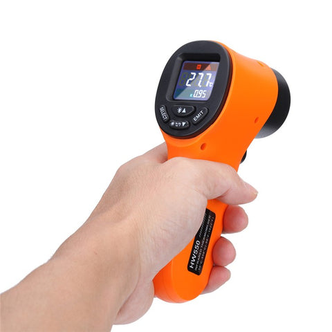 HW550 Digital LCD Infrared Thermometer Non-Contact Laser Industrial Pyrometer Temperature Gun