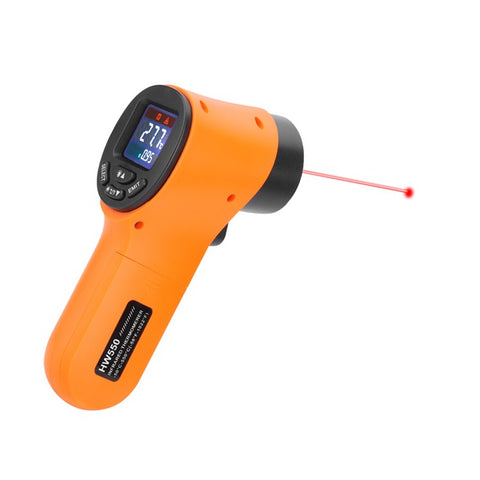 HW550 Digital LCD Infrared Thermometer Non-Contact Laser Industrial Pyrometer Temperature Gun