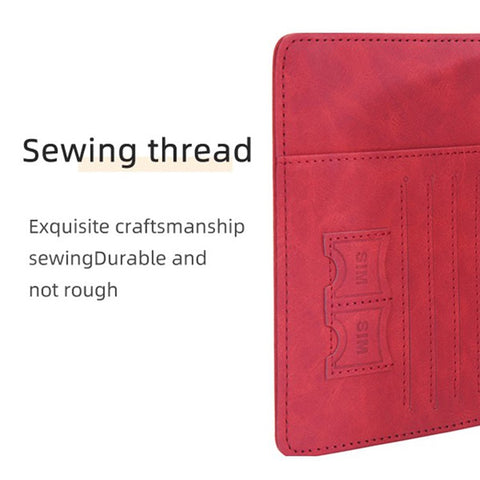BAELLERRY N2379 Elastic Band PU Leather Passport Cover RFID Blocking Cards Passport Holder Travel Wallet