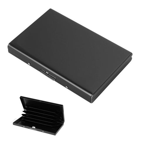 Card Holder Storage Office Solid Aluminum Alloy Credit Card Case Wallet Business Card Holder Box