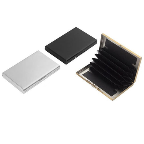 Card Holder Storage Office Solid Aluminum Alloy Credit Card Case Wallet Business Card Holder Box