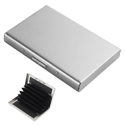 Card Holder Storage Office Solid Aluminum Alloy Credit Card Case Wallet Business Card Holder Box