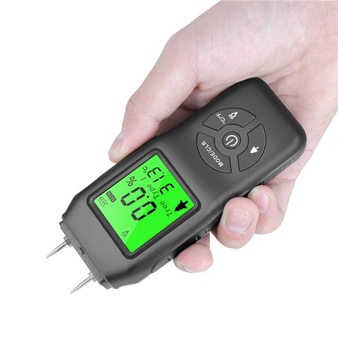 LCD Digital Wood Moisture Meter Hygrometer Humidity Tester for Plywood Wood