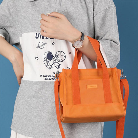 Large Capacity Oxford Cloth Crossbody Bag Shoulder Bag Portable Handbag for Daily Use or Travel