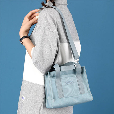 Large Capacity Oxford Cloth Crossbody Bag Shoulder Bag Portable Handbag for Daily Use or Travel
