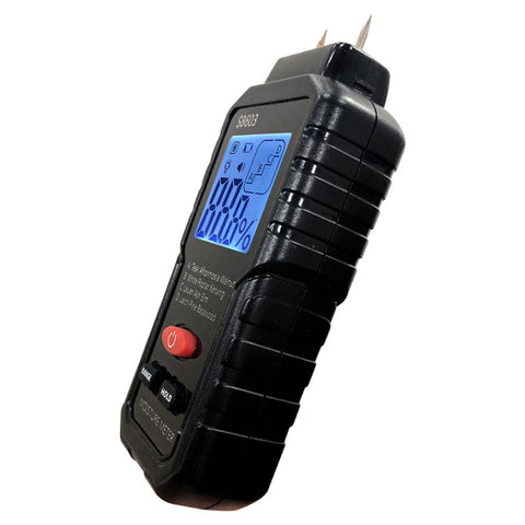 S8603 Digital Wood Moisture Meter Two Pins Wall Moisture Detector Paper Humidity Tester (No Battery)