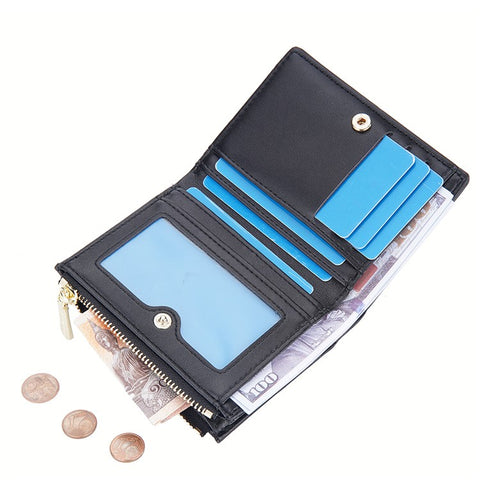 BAELLERRY DR100 PU Leather Wallet for Men Business Style Clutch Bag Card Holder Zipper Coin Purse
