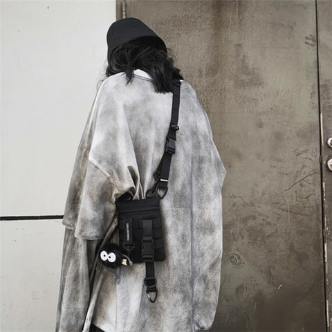 Messenger Bag Casual Sling Crossbody Cell Phone Purse Multifunction Nylon Shoulder Bag