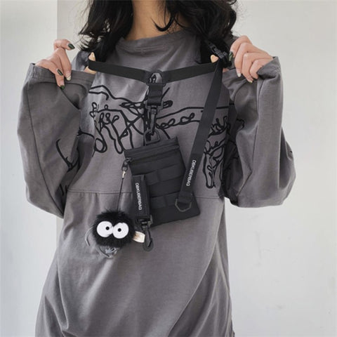 Messenger Bag Casual Sling Crossbody Cell Phone Purse Multifunction Nylon Shoulder Bag