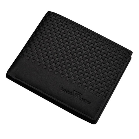 Business PU Leather Men Short Wallet Card Holder Billfold Coin Purse Bag