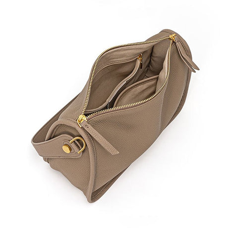 JY9582-S Fashion Women Handbag Top Layer Cowhide Leather Crossbody Shoulder Bag Underarm Bag