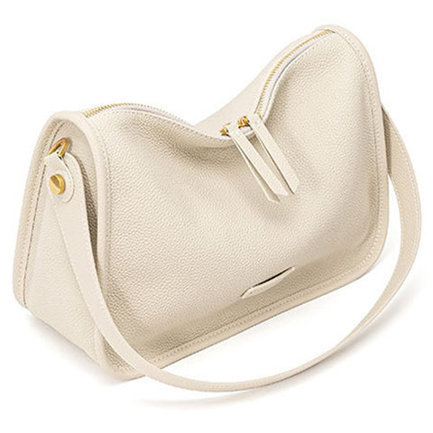 JY9582-S Fashion Women Handbag Top Layer Cowhide Leather Crossbody Shoulder Bag Underarm Bag