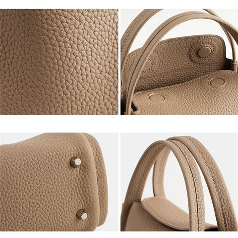 9662 Top Layer Cowhide Leather Handbag Fashion Women Crossbody Bag with Shoulder Strap