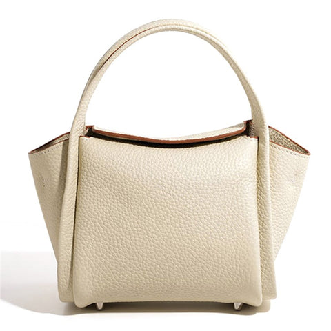 9662 Top Layer Cowhide Leather Handbag Fashion Women Crossbody Bag with Shoulder Strap