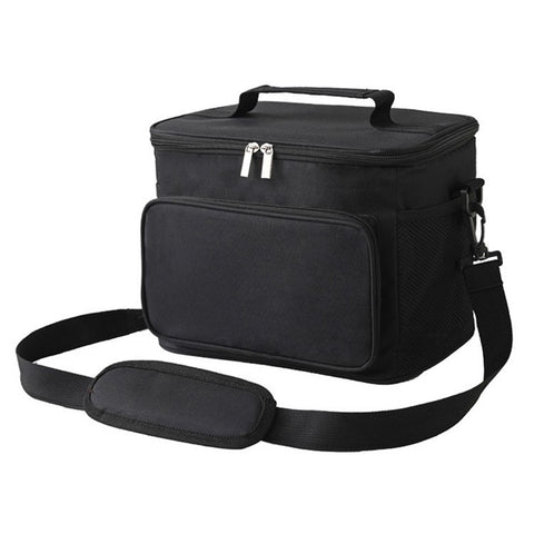 10L Oxford Cloth Thermal Insulated Waterproof Travel Lunch Bag Picnic Cooler Tote with Shoulder Strap