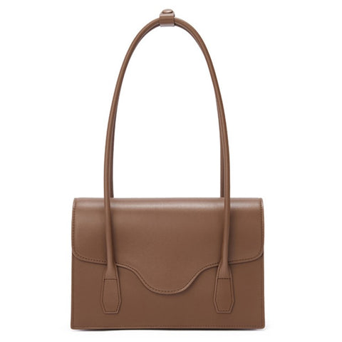 88668 Cowhide Leather Handbag Tote Bag Women Stylish Casual Single Shoulder Bag
