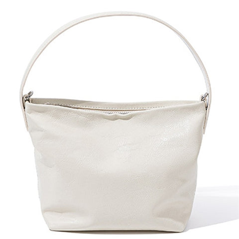9672 Waxy First Layer Cowhide Leather Handbag Women Single Shoulder Crossbody Bag