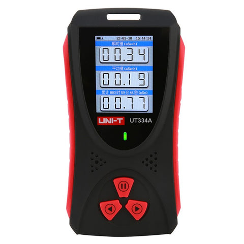 UNI-T UT334A Radiation Dosimeter Geiger Counter Electromagnetic Radiation Dose Tester X-ray Beta Gamma Detector