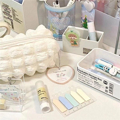 Cloud Shape Design Cosmetic Pens Organizer Toiletries Storage Bag Canvas Makeup Pouch