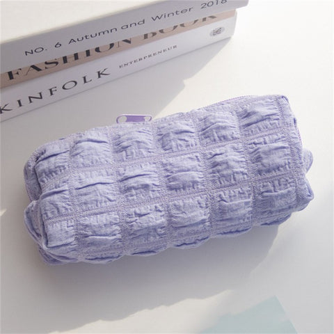 Cloud Shape Design Cosmetic Pens Organizer Toiletries Storage Bag Canvas Makeup Pouch