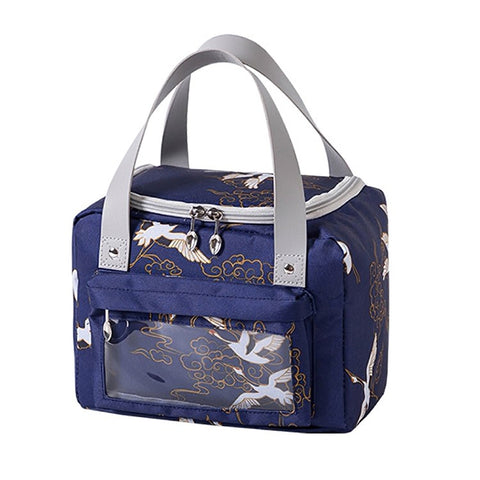 Insulated Lunch Bag Polyester Outdoor Picnic Camping Food Storage Bag Handbag