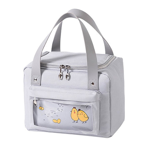 Insulated Lunch Bag Polyester Outdoor Picnic Camping Food Storage Bag Handbag