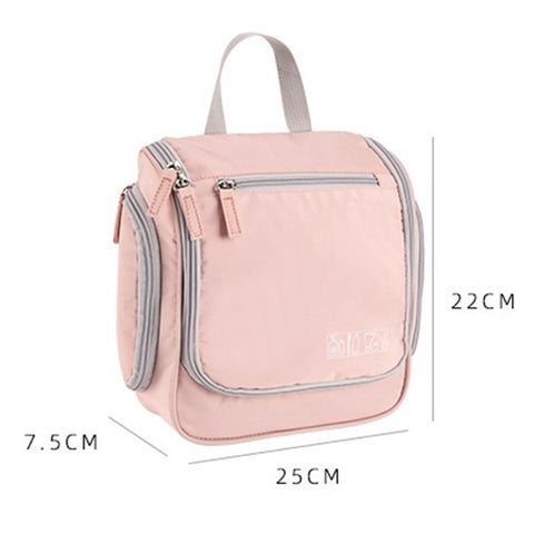 Portable Travel Toiletry Bag Polyester Makeup Cosmetics Hanging Storage Bag Container
