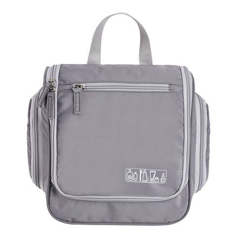 Portable Travel Toiletry Bag Polyester Makeup Cosmetics Hanging Storage Bag Container