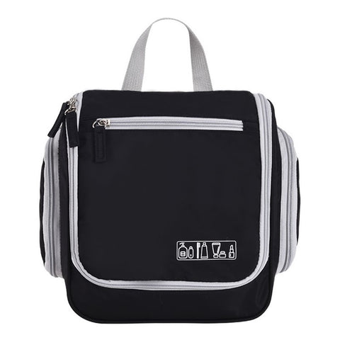 Portable Travel Toiletry Bag Polyester Makeup Cosmetics Hanging Storage Bag Container