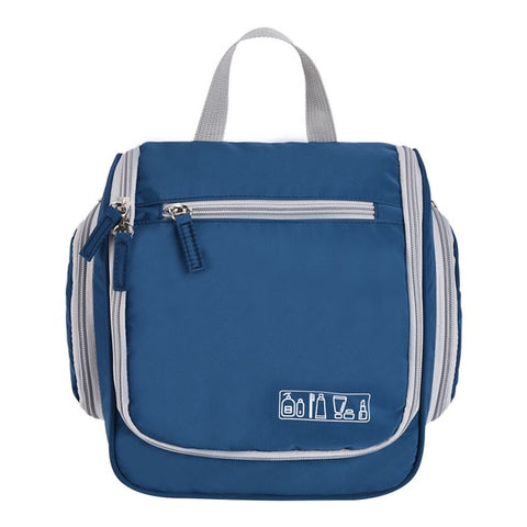 Portable Travel Toiletry Bag Polyester Makeup Cosmetics Hanging Storage Bag Container