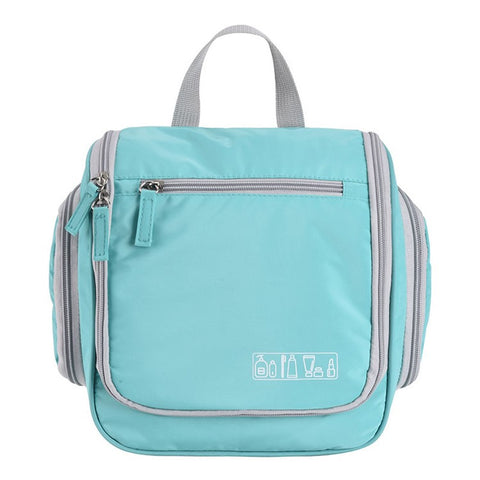 Portable Travel Toiletry Bag Polyester Makeup Cosmetics Hanging Storage Bag Container